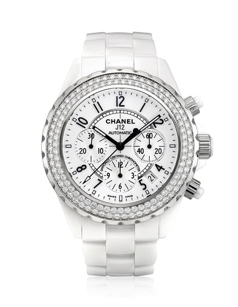 chanel j12 diamants|Chanel j12 white with diamonds.